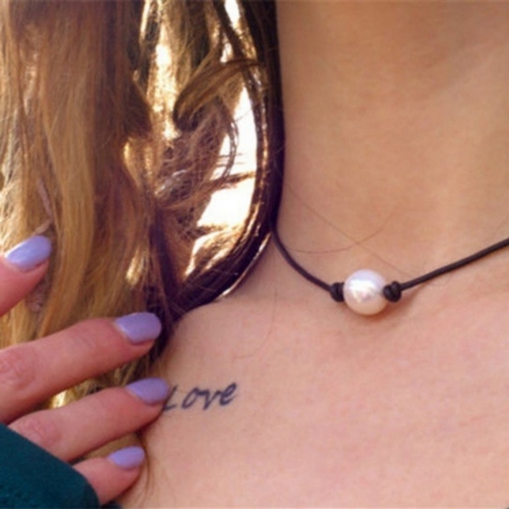 High Quality Freshwater Cultured Pearl Brwn Choker